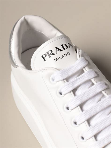 white prada shoe